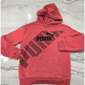 PUMA Youth Boy Puma Power Cat‎ Pullover Hoodie Red Large 14-16